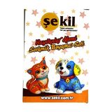 Şekil Hayvanlar Alemi Seramik Boyama Seti - Karışık Renk