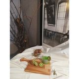 Şekil Kesme Tahtası 34X17 Cm, Dayanıklı ve Şık Mutfak Gereci - Ahşap - Ceviz - Seçenek 1