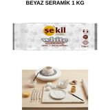 Şekil Seramik Hamuru 1 kg Beyaz