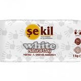 Sekil Seramik Kil Hamuru 1000 Gr Beyaz 1 Kg