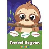 Şekilli Hayvanlar Serisi / Tembel Hayvan Aktivite Boyama Çıkartma Kitabı