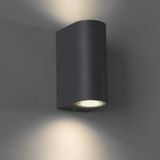 Sekizgen Led Çift Yönlü Günışığı Ledli Dış Ve İç Mekan Uyumlu Dekoratif Aplik Antrasit Gövde