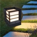 Sekizgen LED Kare Izgaralı Küp Dekoratif Bahçe Aydınlatma Armatürü SL-1903 - Beyaz