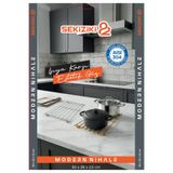 SEKİZİKİ MODERN NİHALE SERİSİ 50x28cm AISI304 PASLANMAZ ÇELİK Ø6mm DOLU MİL SAĞLAMLIĞI