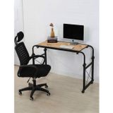 sekizincicaddedizayn Genişlik Ve Yükseklik Ayarlı Eğim Verilebilen Çalışma Masası - Atlantik Çam (FRENLİ TEKERLİ) 80x40