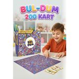 Şekli Bul Oyunu Kazan! 200 Kartlı Zeka Ve Dikkat Oyunu - Eğitici Görsel Algı Ve Hafıza Kutu Oyunu