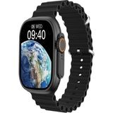 Sekoda Watch 8 Ultra Max Vidalı-Kordon Kilitlemeli Akıllı Saat Iphone ve Android Tüm Telefonlara Uyumlu - 49 mm - Füme