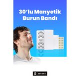 Sekors Manyetik Burun Bandı Seti Premium 30'lu, Horlama Azaltıcı Mıknatıslı