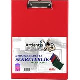 Sekreterlik Kapakli Kirmizi A-4 Pvc 1 Adet Okul Buro Ofis Ogrenci