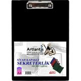 Sekreterlik Kapaklı Siyah A-4 Pvc 1 Adet Okul Büro Ofis Öğrenci - 23x32 cm - Standart