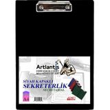 Sekreterlik Kapaklı Siyah A-4 Pvc 1 Adet Okul Büro Ofis Öğrenci