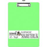 Sekreterlik Kapaksız A5 Küçük Boy 1 Adet Renkli Kapaksız Sekreterlik Klipsli Metal Mekanizmalı 80 Yaprak Kapasiteli Ofis