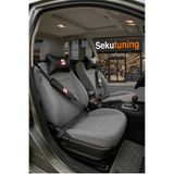 sekutuning Seat Toledo Siyah Araç Nakışlı Deri Papyon Yastık ve Kemerlik Seti