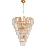 Şelale 60 Lık 7 Katlı 6 Lı Gold Sarı Sarkıt Avize