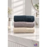 Şelale Alara Soft 3'lü 50x90 cm | %100 Pamuk | El-Yüz Havlusu | Jakarlı | Yüksek Gramajlı | Premium Kalite