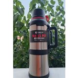 şelalegift 4 Litre Aile Boy Paslanmaz Çelik Termos Doğa Piknik Dağcı Termos