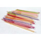 Selanikli Ticaret Jelatin Sargılı Körüklü Renkli Frozen Pipet 100 Lü