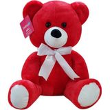 Selay 1178 37 cm Kırmızı Peluş Oturan Ayı