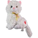 Selay Oyuncak Pelüş Miyavlayan Kedi Papyonlu 24 Cm