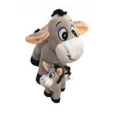 Selay Oyuncak Selay Peluş Eşek Ve Eşek Sıpası Anne Ve Yavrusu 28 Cm+15 Cm