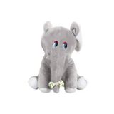 SELAY TOYS Oyuncak Peluş Fil Gri Oturan Fil 20 Cm