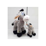 Selay Toys Oyuncak Peluş Yavrulu Ikili 28 cm Eşek 15 cm