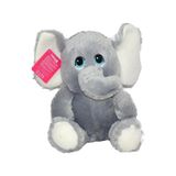 Selay Toys Pelüş Oturan Fil Gri 3440