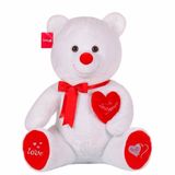 Selaytoys 1054B 70 cm Beyaz Tikil Ayı