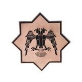 Selçuklu Kartalı Yıldız Deri Peç - Arma - Askeri Patch 8 Cm Çap