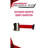 Selçuklu Plus Duvara Monte Şerit Bariyer – Krom Gövde, Yaylı Mekanizma, 3 Metre Şeritli Sistem