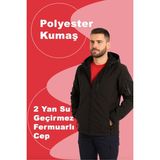 Selçuklu Plus Kışlık Softshell Mont – Kırmızı & Siyah | Su ve Rüzgar Geçirmez İş Montu - 2XL