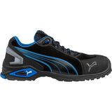 Selçuklu Plus Puma Safety Rio Low S3 SRC Alüminyum Burunlu İş Güvenliği Ayakkabısı Siyah Mavi - Siyah - Mavi