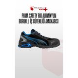 Selçuklu Plus Puma Safety Rio Low S3 SRC Alüminyum Burunlu İş Güvenliği Ayakkabısı Siyah Mavi