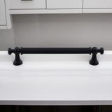 Selçuklu Siyah Metal Kulp 160 Mm Mobilya Çekmece Mutfak Dolabı Dolap Kapak Kulpları Kulb Kulpu
