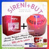 Selda Yangın Alarm İhbar İkaz Sireni Ve Butonu 2Li Set Halinde Gönderimi 220 Volt İle Çalışır.hsyn Yangın 220V İkaz Kornası Yangın İkaz Butonu