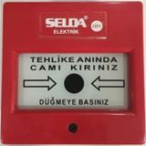 Selda Yangın Ikaz Ihbar Butonu Alarm Butonu 220v