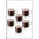 Sele Home Borosilikat Cam 6 Lı Espresso Kahve Fincanı