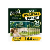 Select Nature 6 LI AVANTAJ 24 X 6 144 RULO TUVALET KAĞIDI ORGANİK