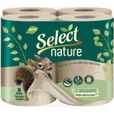 Select Nature 8'li 3 Katlı Tuvalet Kağıdı Yüksek Emicilik ve Cilt Dostu Özellikler - Beyaz