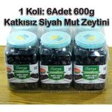 Selection Katkısız Doğal Siyah Yağlı Sele Mut Zeytini 6x600g Cam