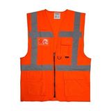 Selective Mühendis Tipi Reflektif - Cepli Ikaz Yeleği - Turuncu - XL