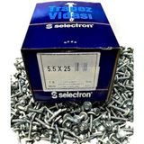 Selectron Trapez Vida 5,5x25 Çatı Vidası Kutu Içi 500 Adet - Gri