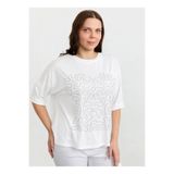 Selen Bej Nakışlı Normal Fit Bluz 26YSL8391, 48, 5003387925, Ekru, Kadın