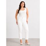 Selen Beyaz Pantolon 26YSL5621, 46, 5003392292, Ekru, Kadın