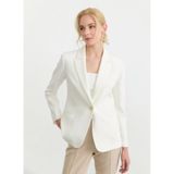 Selen Blazer Ceket, 40, 5003364959, Ekru, Kadın