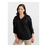 Selen Bluz 26YSL8333, 44, 5003365055, Siyah, Kadın