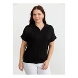 Selen Bluz 26YSL8344, 48, 5003372109, Siyah, Kadın