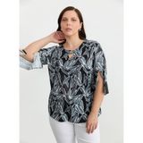 Selen Bluz 26YSL8378, 50, 5003376377, Siyah, Kadın