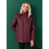 Selen Bordo Kadın Mont 25KSL6162 - 44