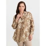 Selen Çiçek Normal Fit Bluz 26YSL8468, 48, 5003387919, Bej, Kadın